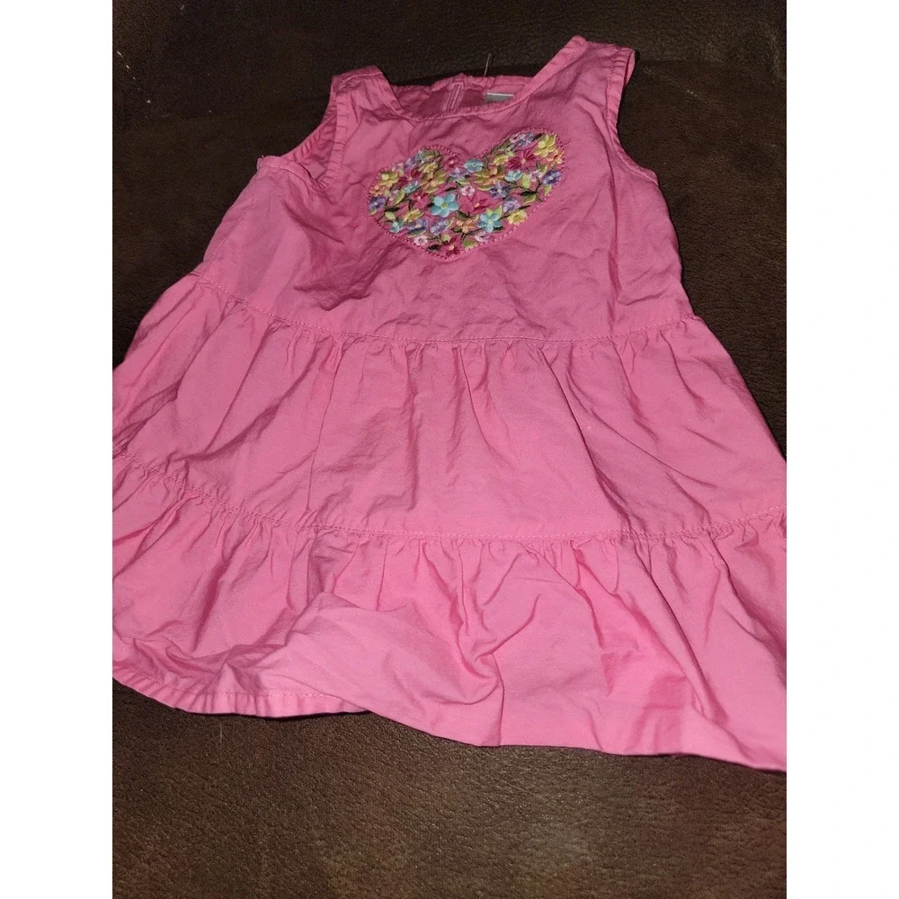 Gymboree fairy fashionable pink‎ floral spring Easter dress size 6 12 months